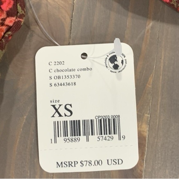 NWT! Free People Kaya Printed Floral Bodysuit - Picture 11 of 11